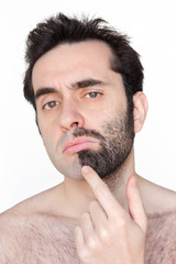 Obraz premium To shave or not to shave