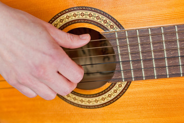 gitarre hand, musik