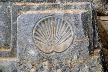 Decoration, Volubilis, Morocco
