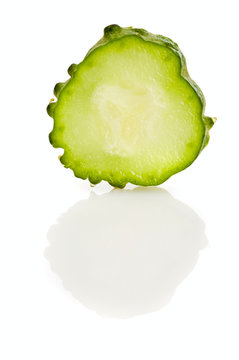 cucumber slice isolated