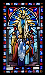 Biblical Stained Glass Detail
