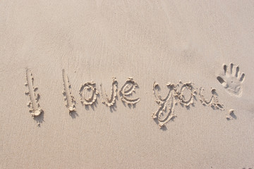 Signs on the sand