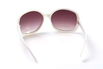 White Sunglasses isolated on a white background