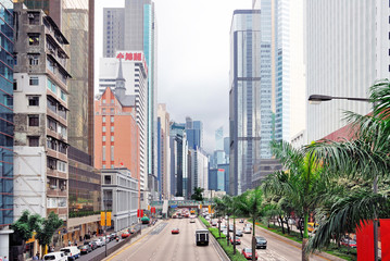 Fototapeta premium China, Hong Kong Gloucester road