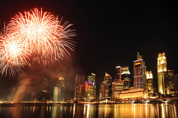 Naklejka premium Singapore celebrations