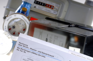 Gas Wasser Strom Rechnung Energie