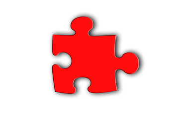 Obraz premium RED PUZZLE