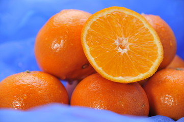 oranges wet