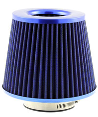 filtre carbone tuning bleu, fond blanc