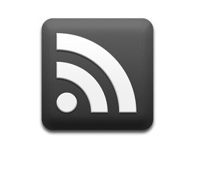 Boton cuadrado negro RSS