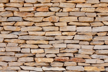 Closeup of stone wall