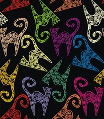Texture with cats