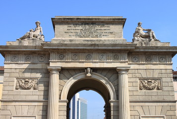 Garibaldi gate in Milan