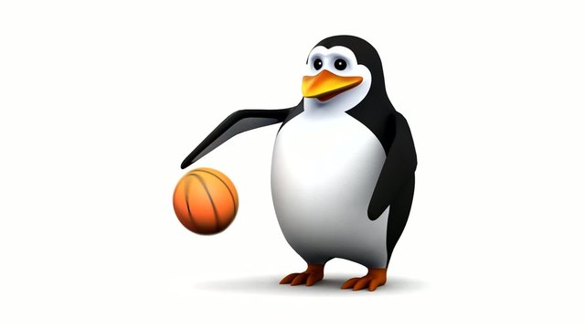 Penguin basket ball star