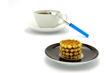 Cookies and coffee cup