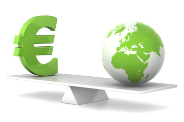 in balance - euro and earth