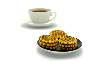 Cookies and coffee cup