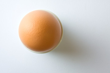 Egg on white
