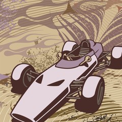 Hot Rod Racing Car Background