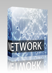 Network illustration box package