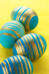 Blue Easter eggs