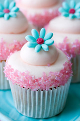 Flower cupcakes