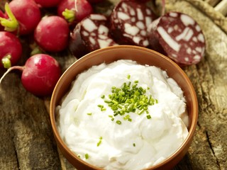 Quark, Radieschen, Blutwusrt