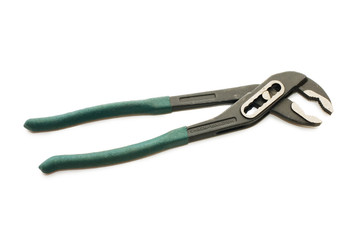 adjustable spanner isolated on white