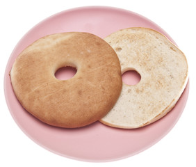 Bagel on a Plate