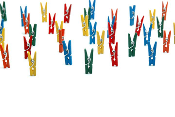 Pinzas de tender de colores