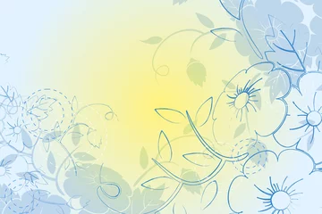 Abwaschbare Fototapete Floral background © nVadym