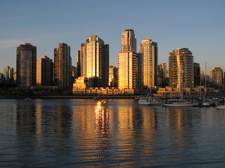 Fototapeta na wymiar Vancouver Abendsonne