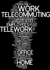 Fototapeta premium Telecommuting / Telework
