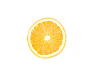 orange on the white