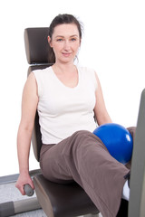 Naklejka premium frau beim sport