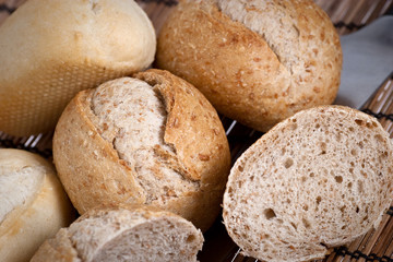 Natural healthy fresh bread