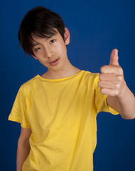 portrait of 13 year old Asian boy