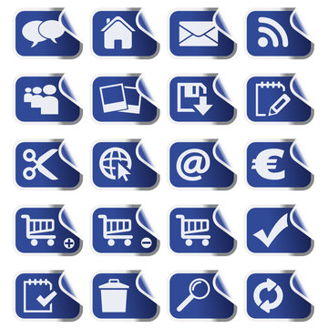 Blue Sticker Set 1