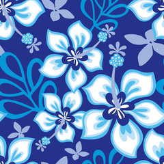 Seamless Jungle Surf Pattern