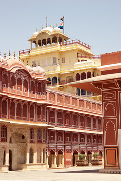 Chandra Mahal City Palace building, Jaipur, India