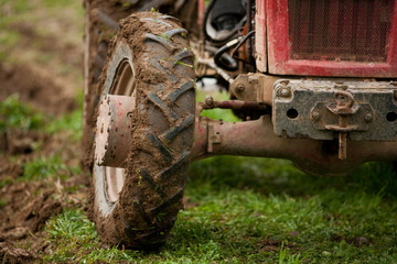 Tractor tyre detail
