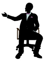 African American Male Business Silhouette