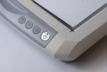 Scanner with paper