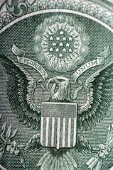One dollar bill - macro nb. 20