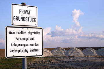 Widerrechtliche Entsorgung