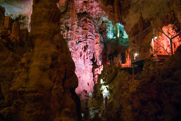 Emine-bair-hosar (Mammoth's) cave, Chatyrdag plateau, Crimea, Uk