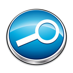 Blue loop icon for search or close-up