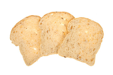 Wholemeal bread slices