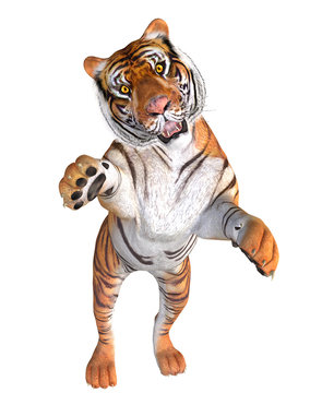 springender tiger