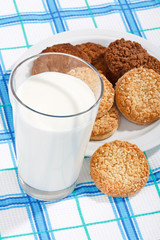 milk and cookies.